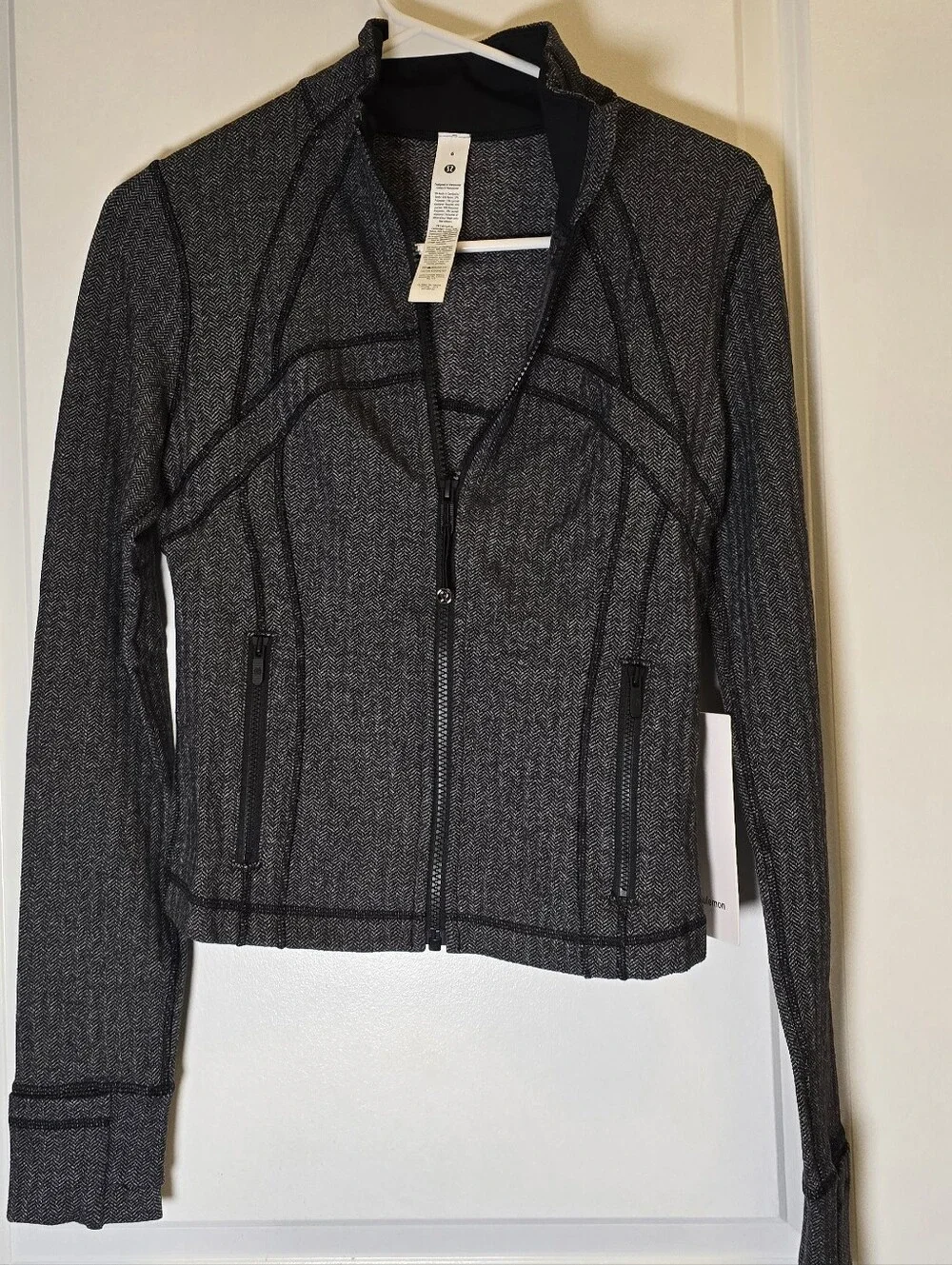 lululemon athletica Olive Ribbed Full-Zip Jacket